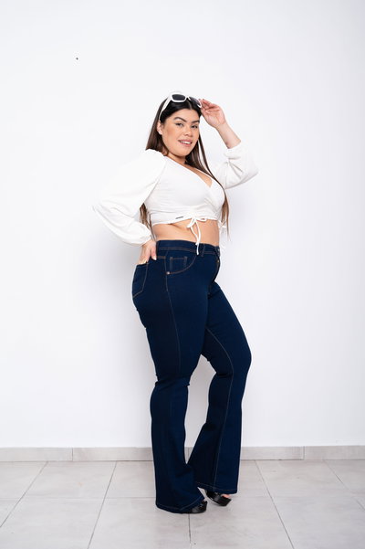 Oxford Azul Oscuro Liso Elastizado ESP