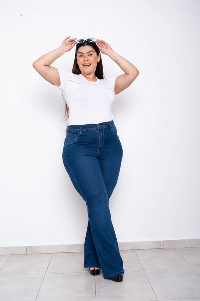 Oxford Azul Liso Elastizado