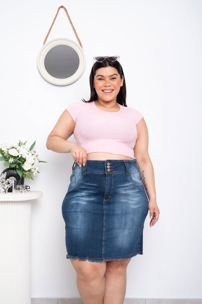 Pollera Azul c/Bigotes Elastizado ESP