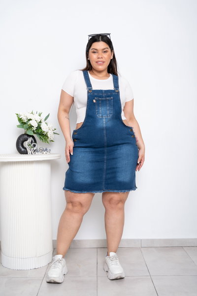 Jumper Azul Liso Elastizado 