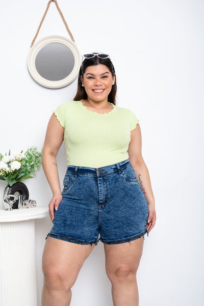 Short Nevado Liso Elastizado 