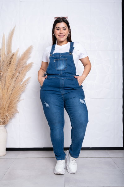 Jardinero Azul Roturas Elastizado 