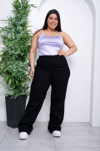 Wideleg Negro c/Elástico Elastizado