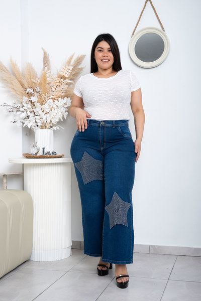 Wideleg Azul c/Brillo Estrella Elastizado