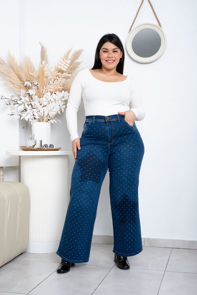 Wideleg Azul Brillo c/Estrella Elastizado ESP