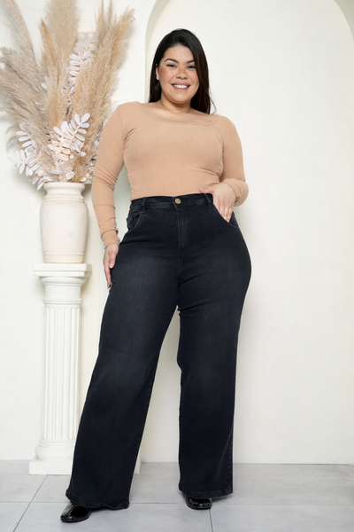 Wideleg Gris Topo Liso Elastizado ESP