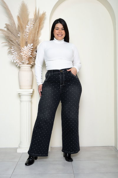 Wideleg Gris Hilo Blanco Brillo Elastizado ESP