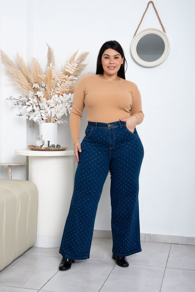 Wideleg Azul Brillo Elastizado ESP