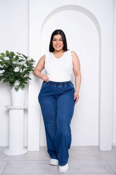 Wideleg Azul c/Elástico Elastizado