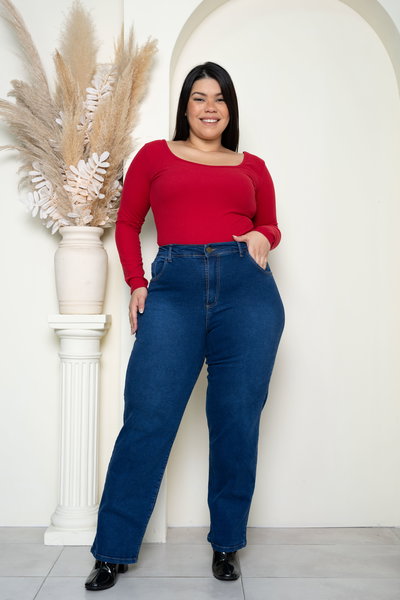 Recto Azul c/Elástico Trasero Elastizado ESP