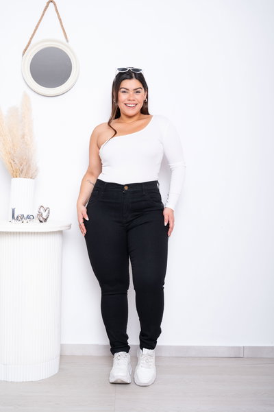 Chupin Negro Liso Elastizado