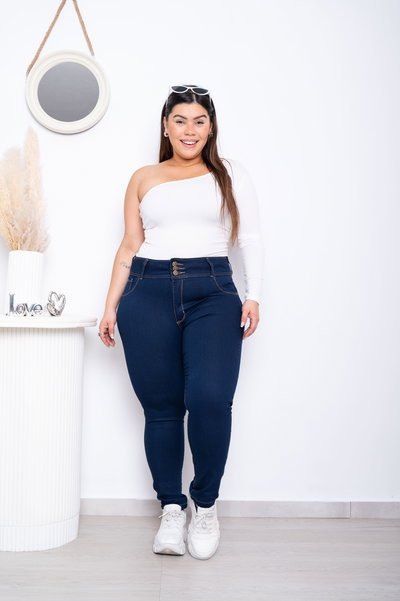 Chupin 3 Botones Azul Oscuro Elastizado ESP