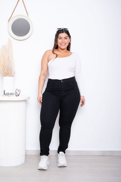 Chupin Negro Liso Elastizado ESP