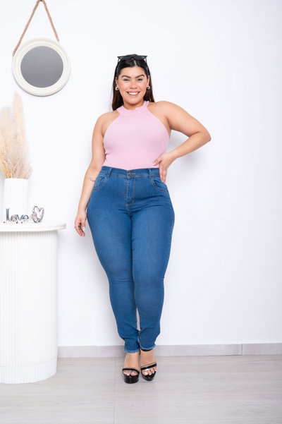 Chupin Azul c/Flecos Elastizado