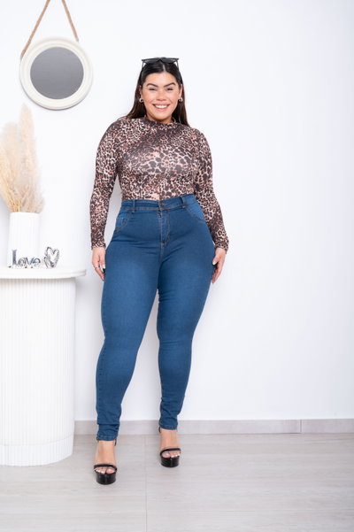 Chupin Azul Liso Elastizado