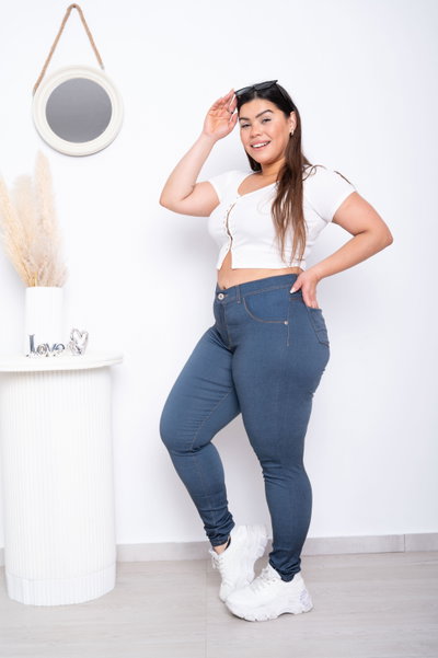 Chupin Bengalina Jeans Elastizado