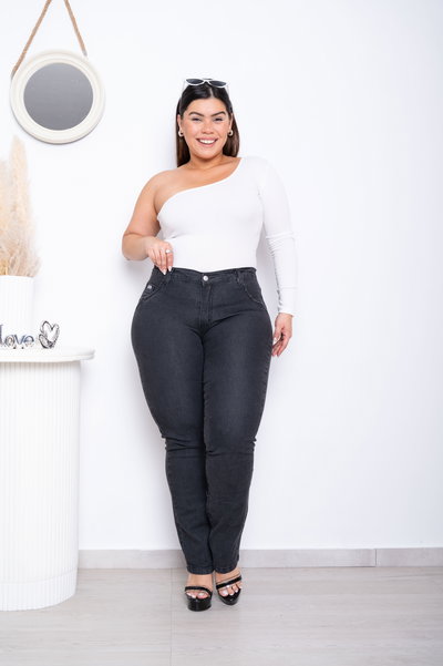 Rector Gris Liso Elastizado