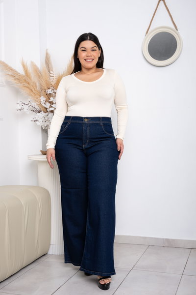 Wideleg Azul Jaspeado Elastizado ESP