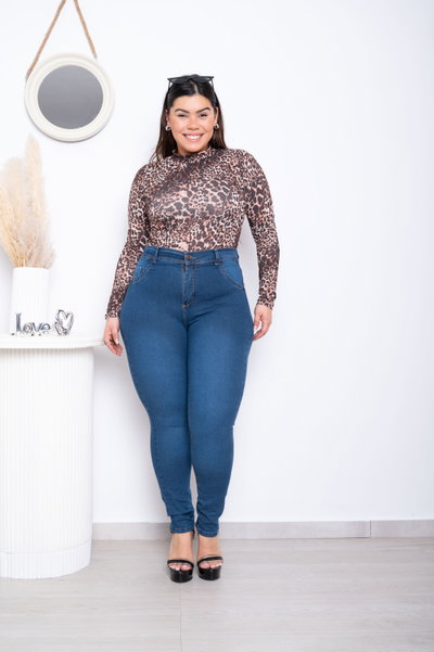 Chupin Azul Liso Elastizado ESP