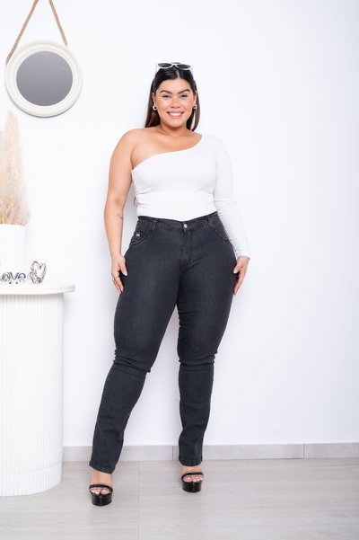 Rector Gris Liso Elastizado ESP