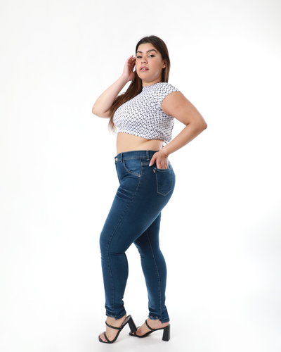 Chupin Azul H. Blanco c/Ojalillos Elastizado