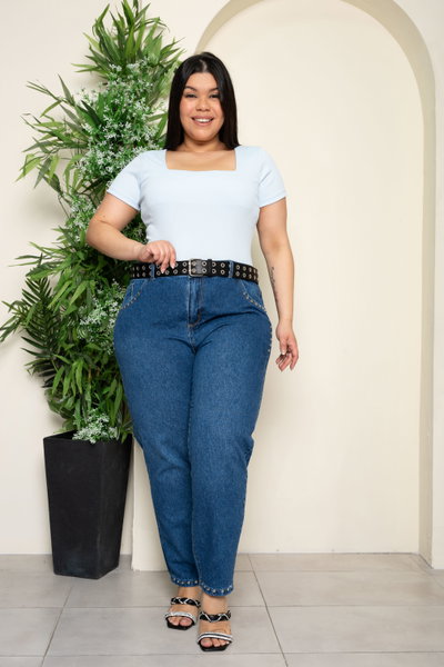 Mom Azul c/Tachas Rígido ESP