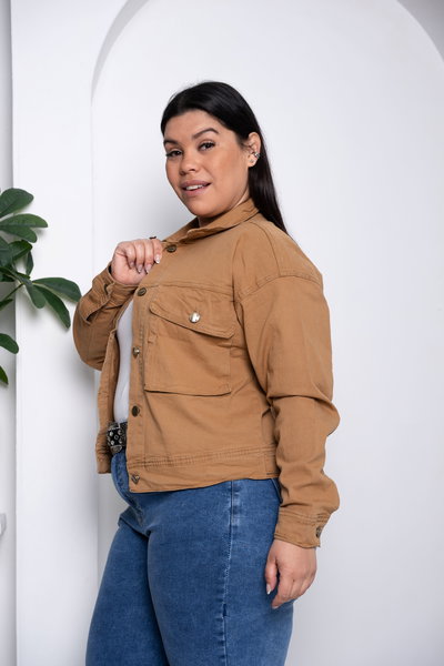 Campera Camel Cargo Elastizado 