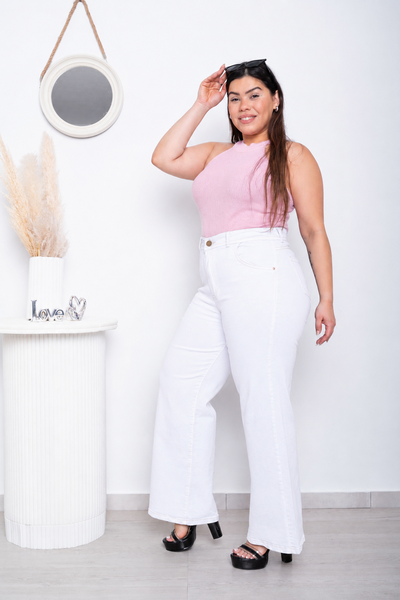 Wideleg Blanco Liso Elastizado ESP