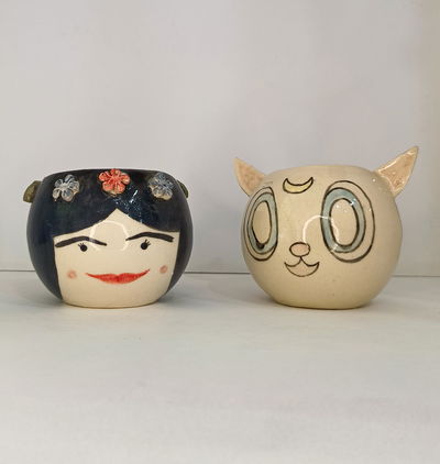 Mates Rostro y Gatito 