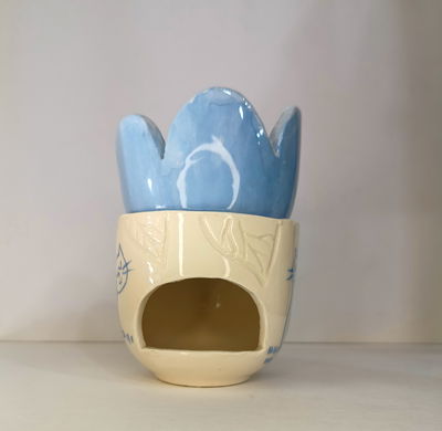 Hornito de gatito celeste 