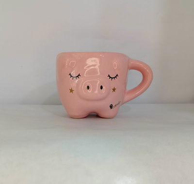 Taza Rosa Chanchito 