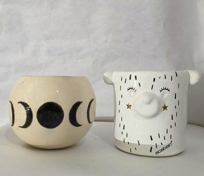 Maceta: Fases de la luna- Osito