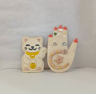 Porta sahumerio: Mano-Gatito