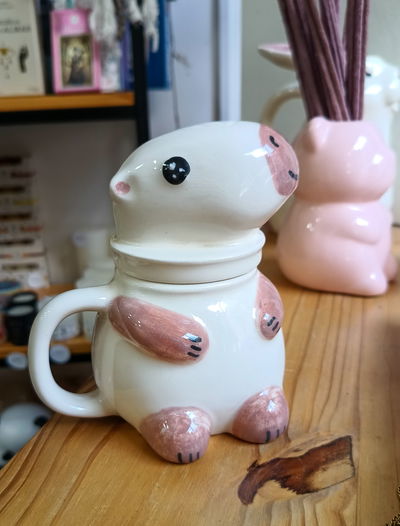 Taza Capibara + Tapa