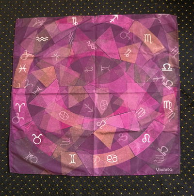 Paño + Bolsita Zodíaco Violeta 