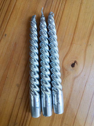 Velita Larga Plateada 