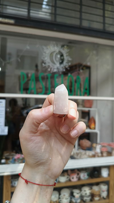 Punta de Cuarzo Rosa