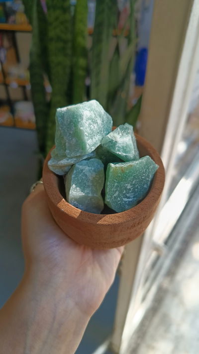 Cuarzo Verde en Bruto