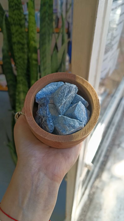 Cuarzo Azul en Bruto