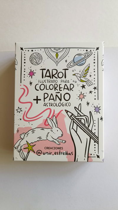 Tarot Ilustrado para Colorear + Paño Astrológico 