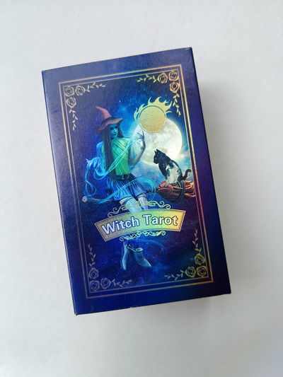 Tarot Witch Holográfico 78 Cartas | Mazo Bruja PVC Brillante