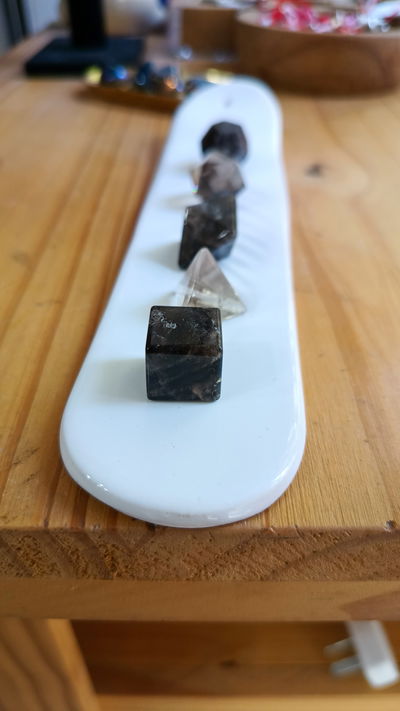 Sólidos Platónicos de Cuarzo Fumé