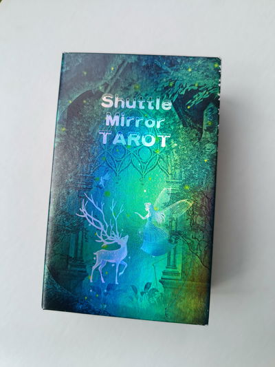 Tarot Shuttle Mirror 78 Cartas PVC Holográfico | Tarot Espejo Introspectivo + Guía