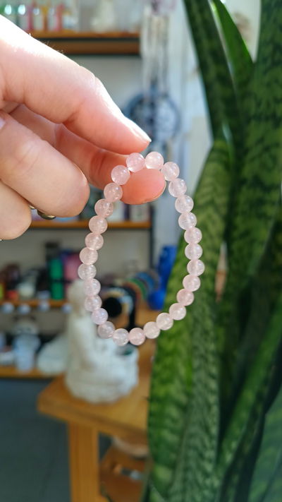 Pulsera Cuarzo Rosa 4cm