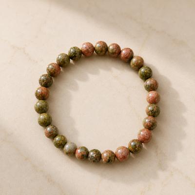 Pulsera de Unakita Natural 6 mm