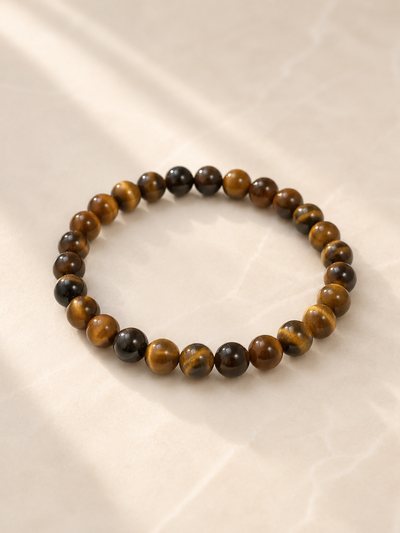 Pulsera de Ojo de Tigre Natural 6 mm