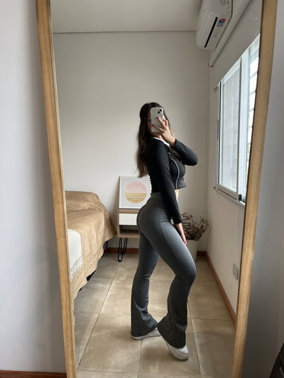 CALZA OXFORD ADELA GRIS MELANGE