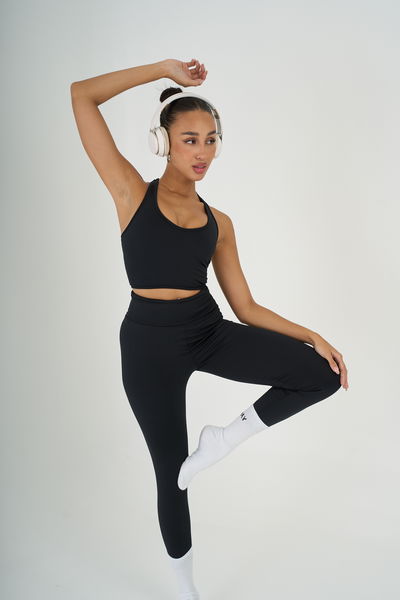 CALZA BANI 3/4 NEGRA