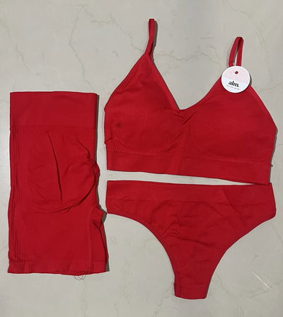 CONJUNTO 3 PIEZAS SOFT RED