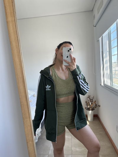 CAMPERA OVERSIZE VERDE MILITAR